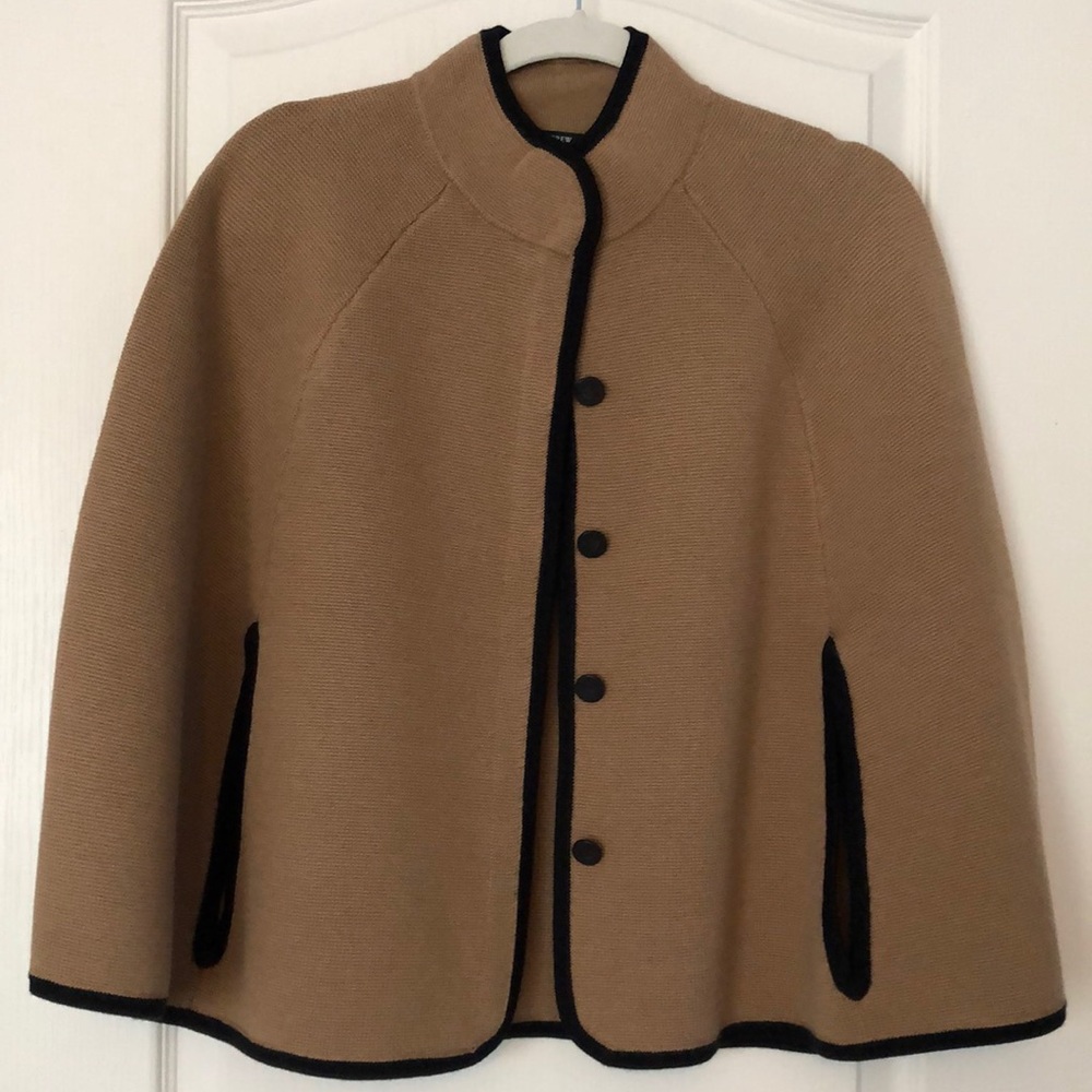 J.CREW poncho merino wool 100% never been worn